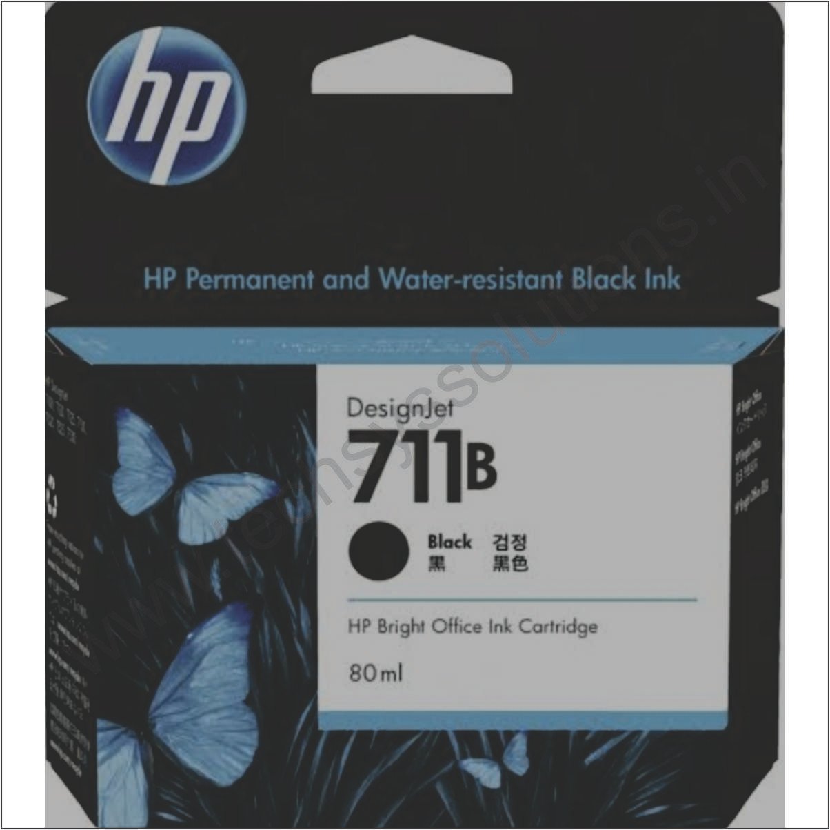 HP 711 MATTE BLACK INK CARTRIDGE 80ML (3WX01A)