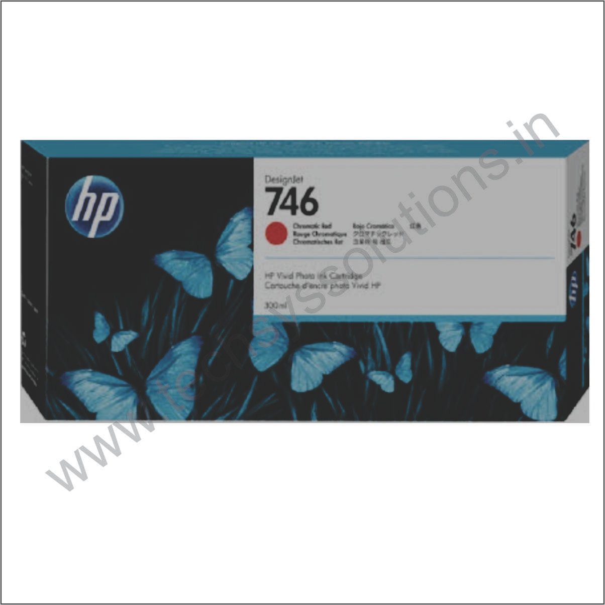 HP 746 CHROMATIC RED INK CARTRIDGE 300ML (P2V81A)